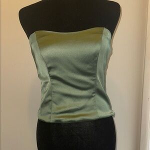 Abercrombie & Fitch Sage Green Strapless Camisole